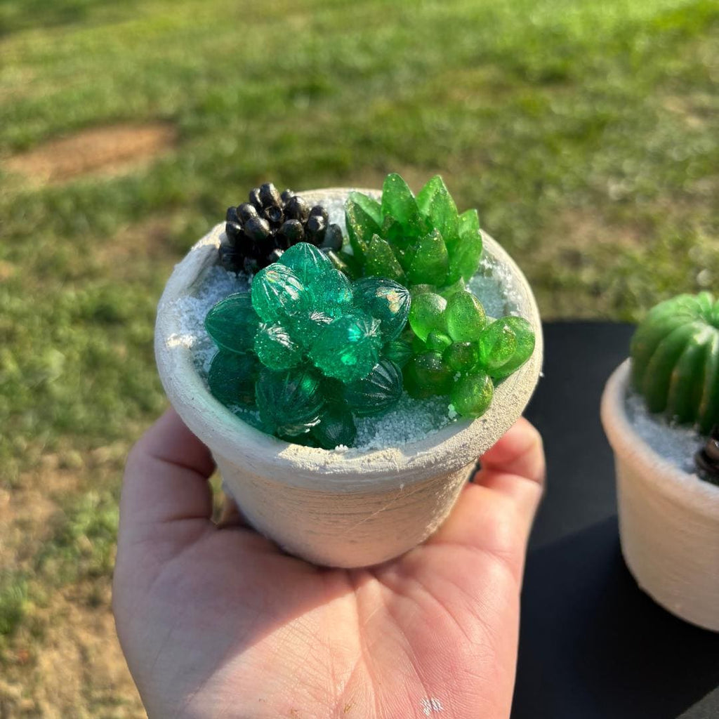 Undying Resin Succulent Arrangement