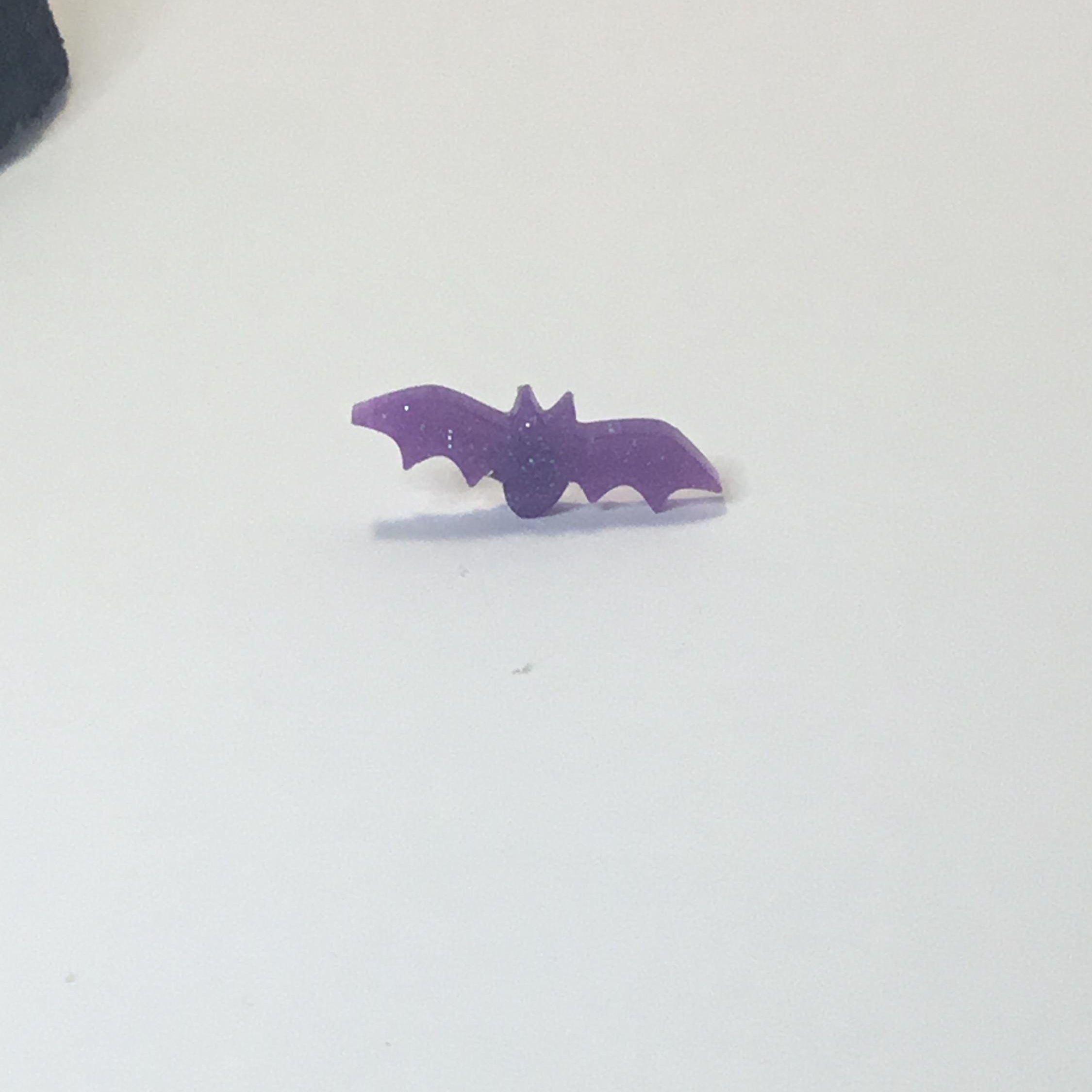 Halloween Earrings Set: Purple Spiderweb, BOO, Bats