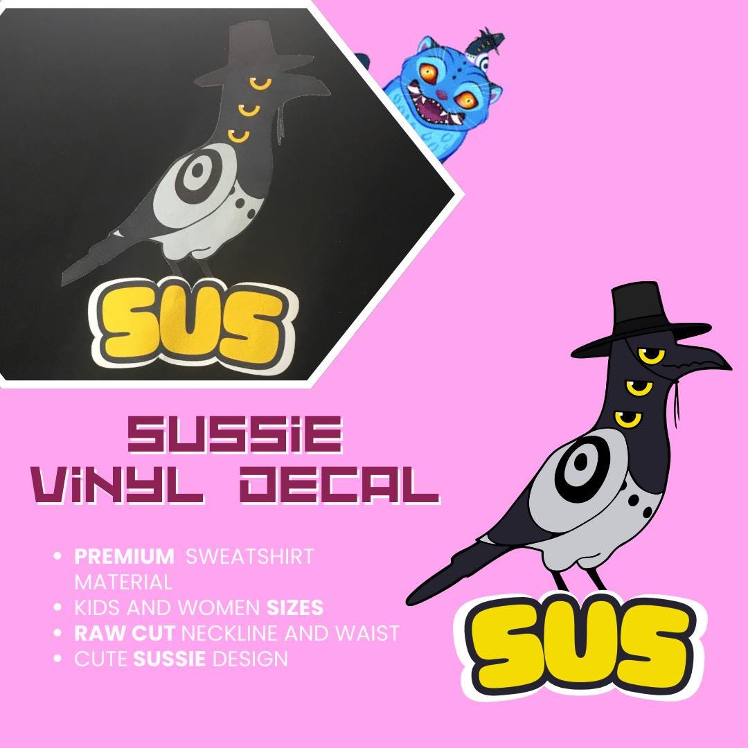 K-Pop Demon Hunters "Sus" Sussie Bird Crop Sweatshirt