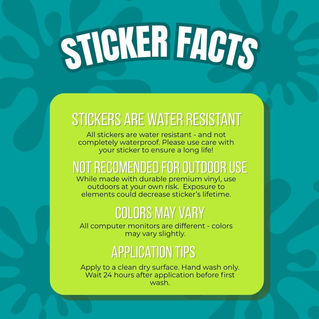 Opalite Fan Vinyl Sticker Set