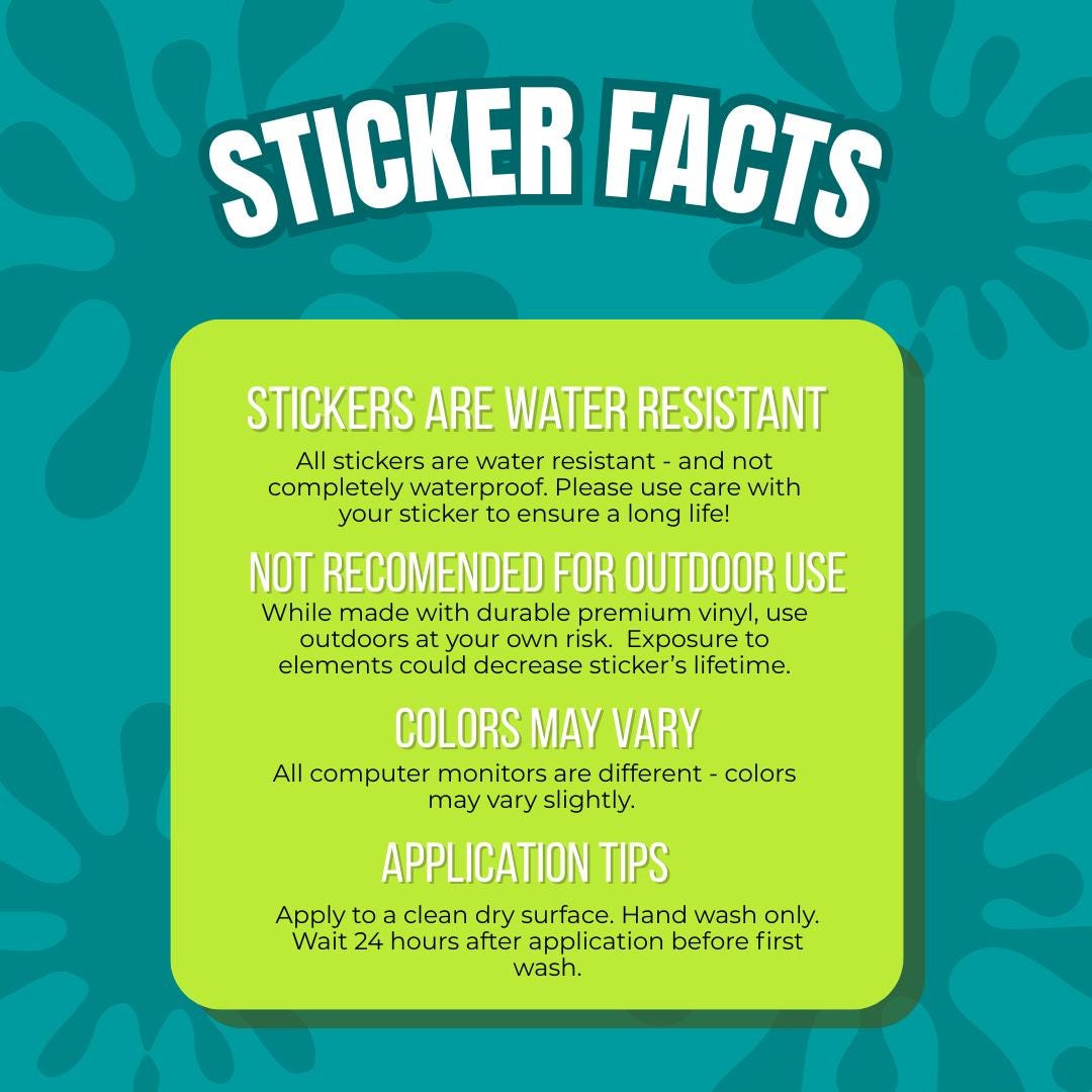 Opalite Fan Vinyl Sticker Set