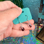 Red Wine Dangle Earrings