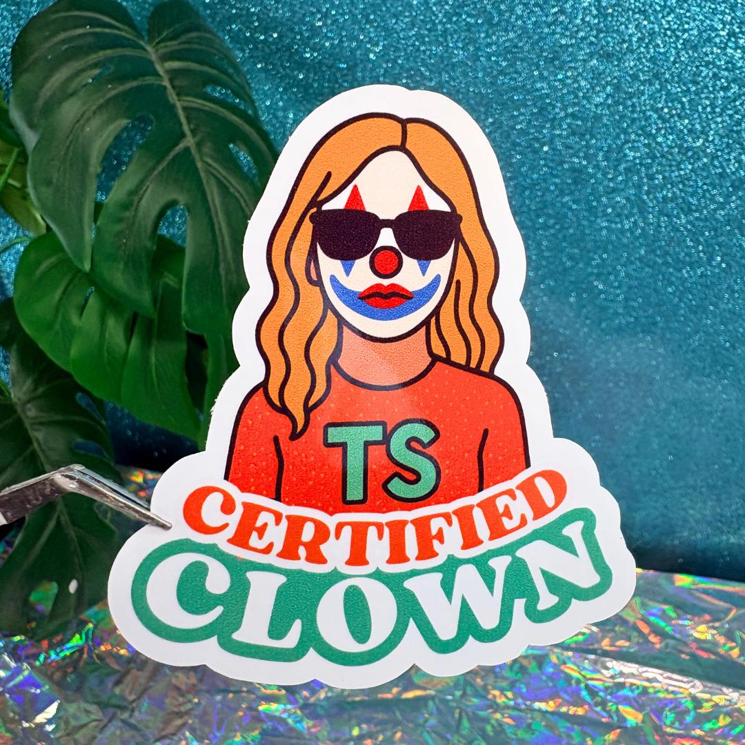 Certified Clown Switfie Vinyl Sticker