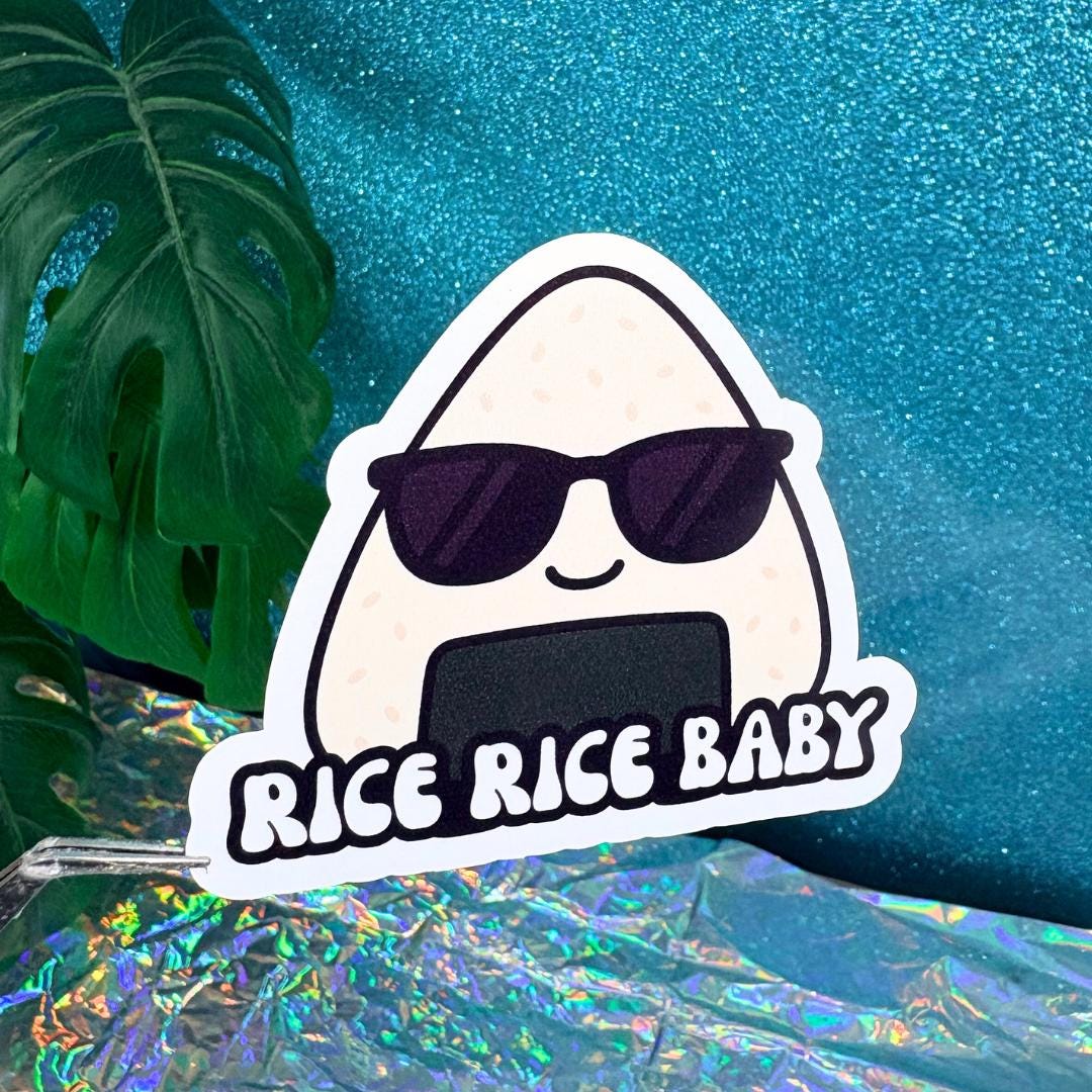 Rice Rice Baby Vinyl Sticker