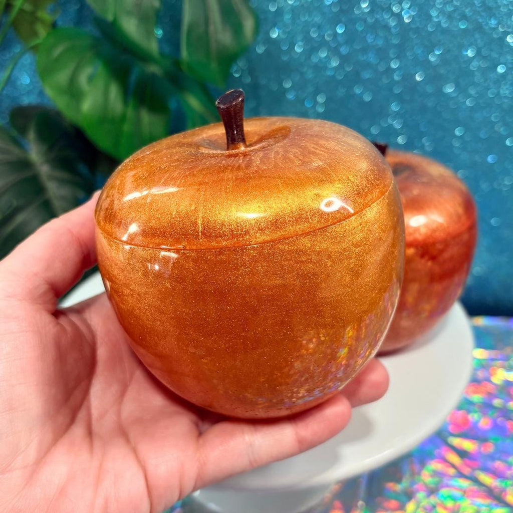 Handmade Resin Apple Jar