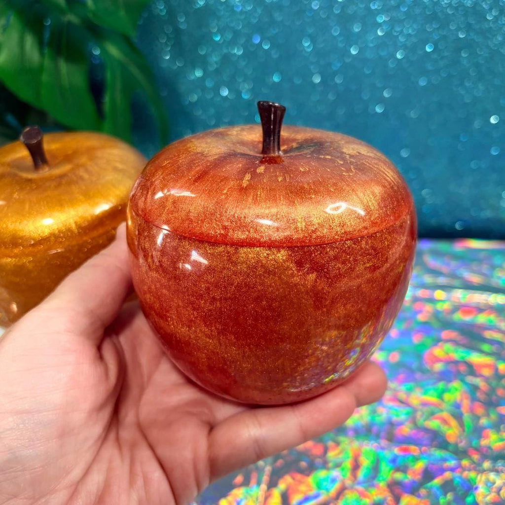 Handmade Resin Apple Jar