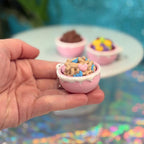 Cereal Bowl Fidget Clicker Keychain