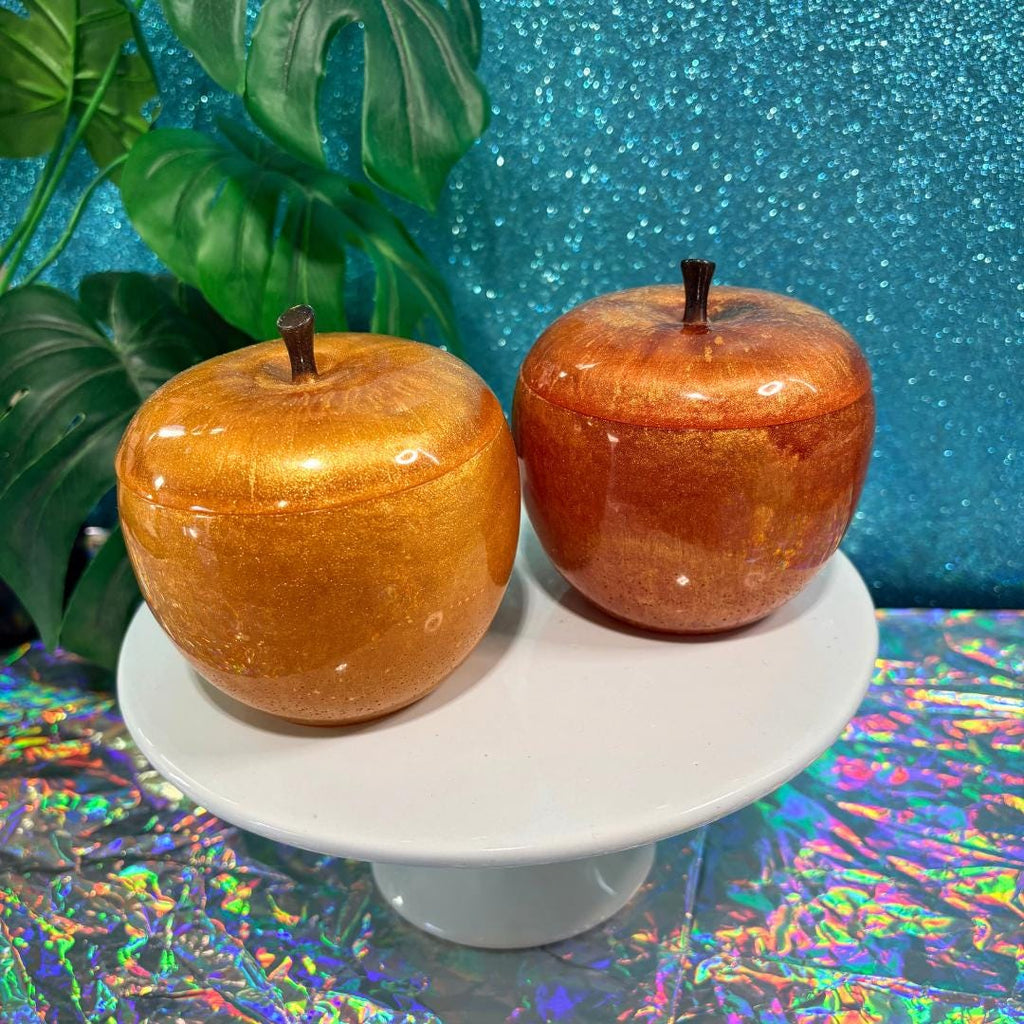 Handmade Resin Apple Jar