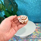 Cinnamon Roll Fidget Clicker Keychain