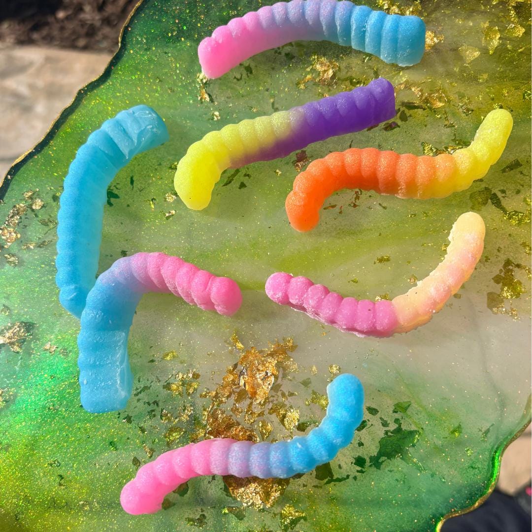 Gummy Worm Taba Squishy Toy