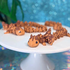 Flexi Chocolate Chip Cookie Dragon Fidget Toy
