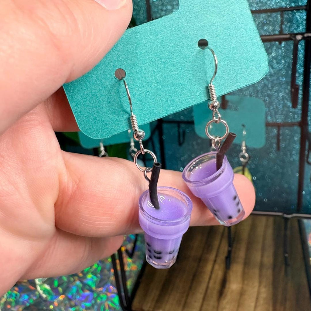 Boba Tea Dangle Earrings