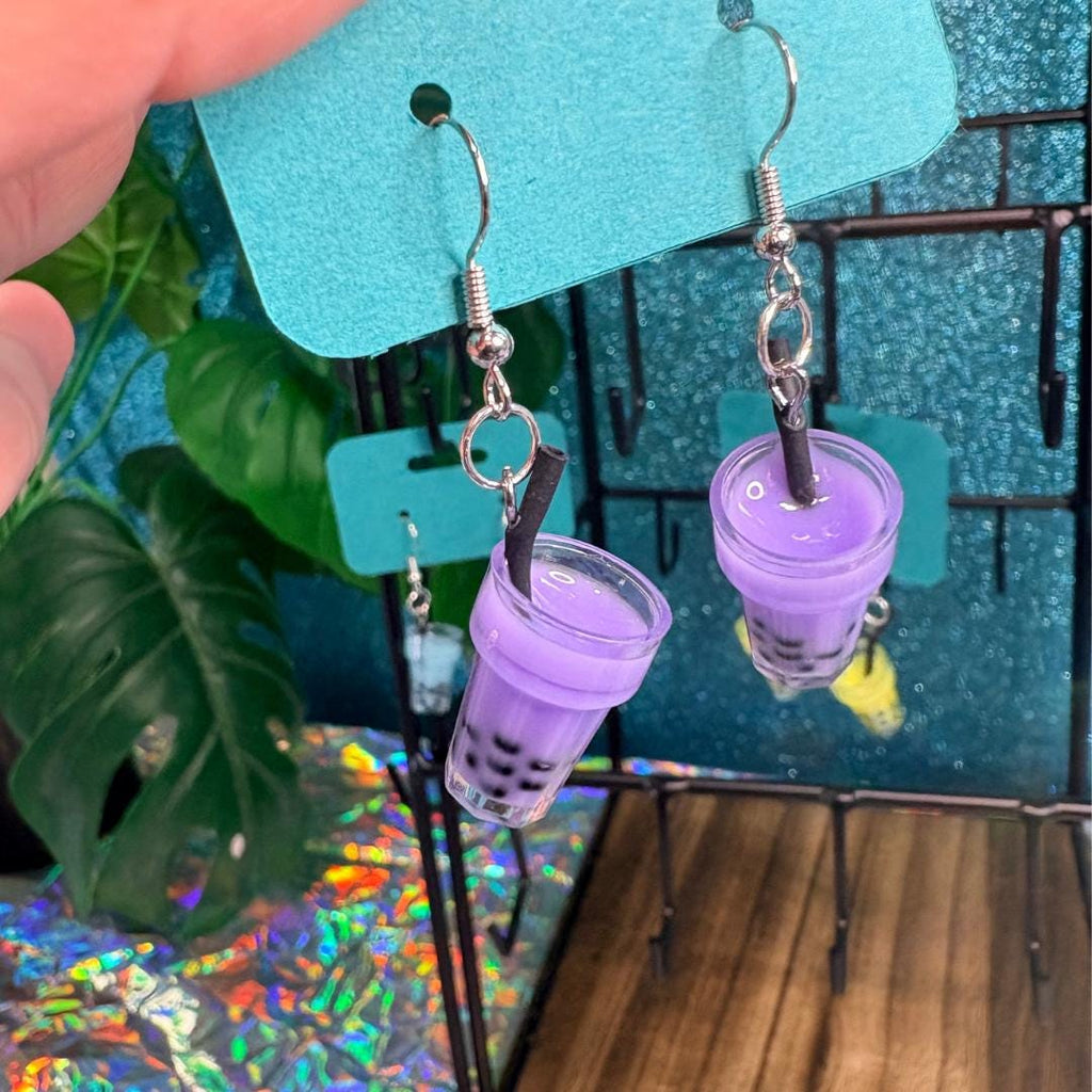 Boba Tea Dangle Earrings