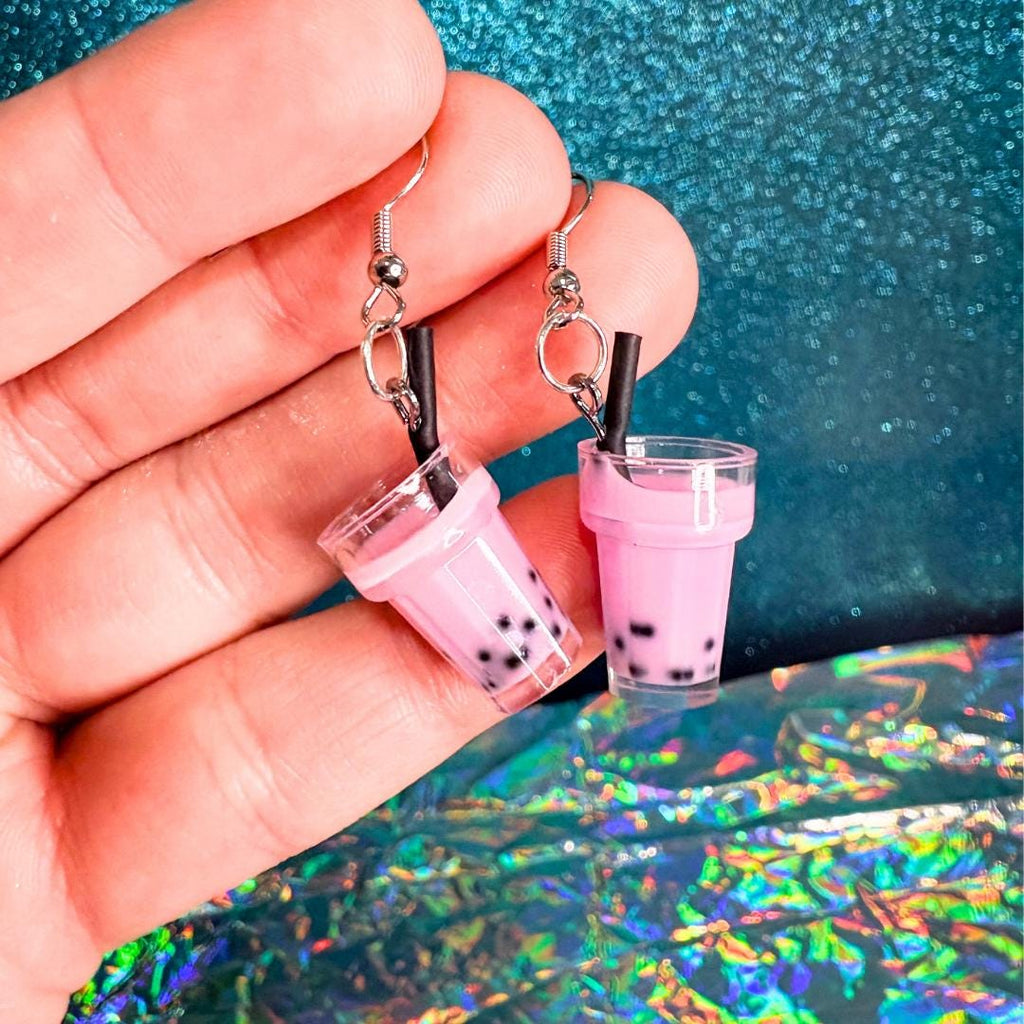Boba Tea Dangle Earrings