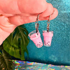 Boba Tea Dangle Earrings