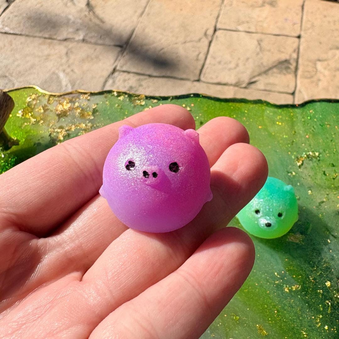 Round Animal Taba Squishie Toy