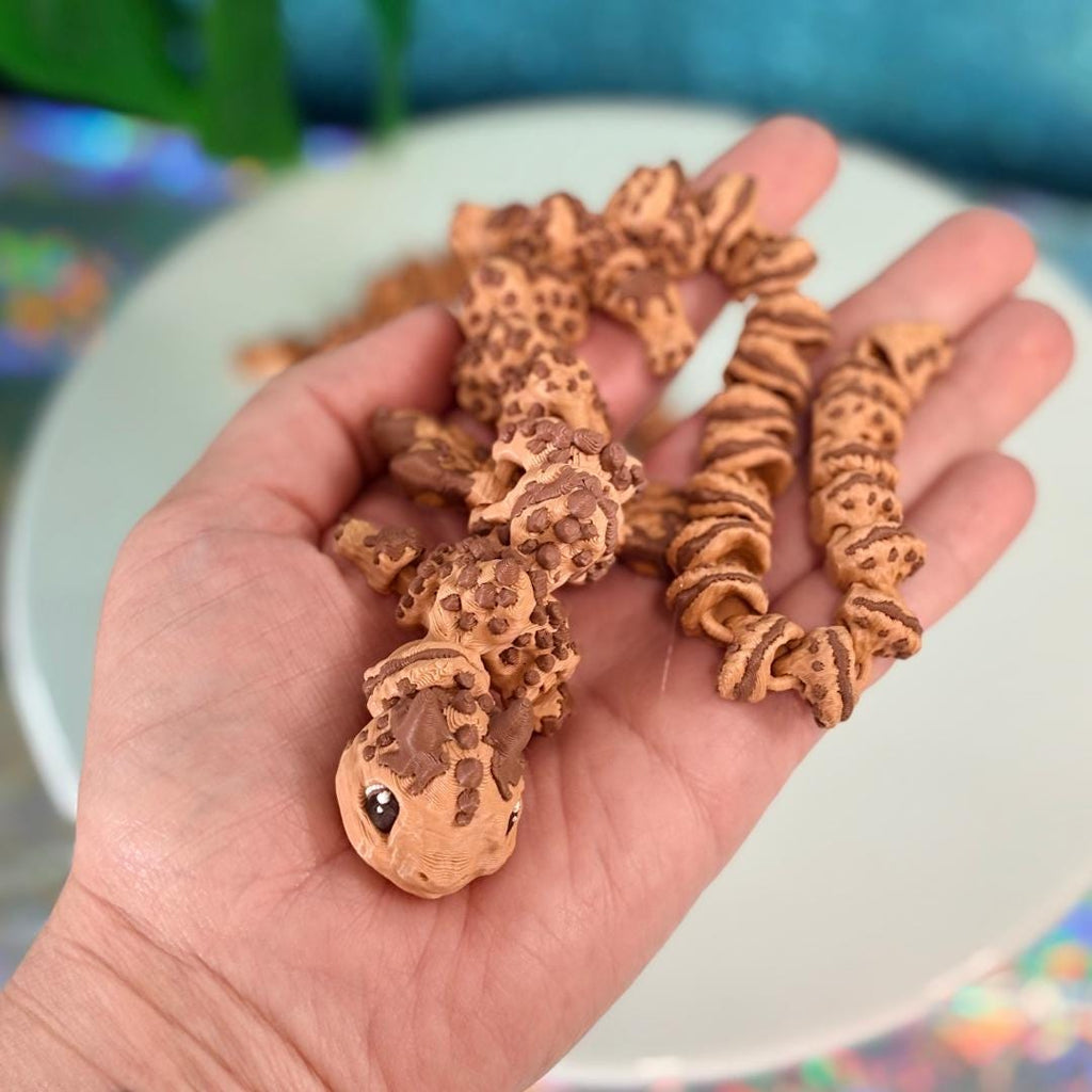 Flexi Chocolate Chip Cookie Dragon Fidget Toy
