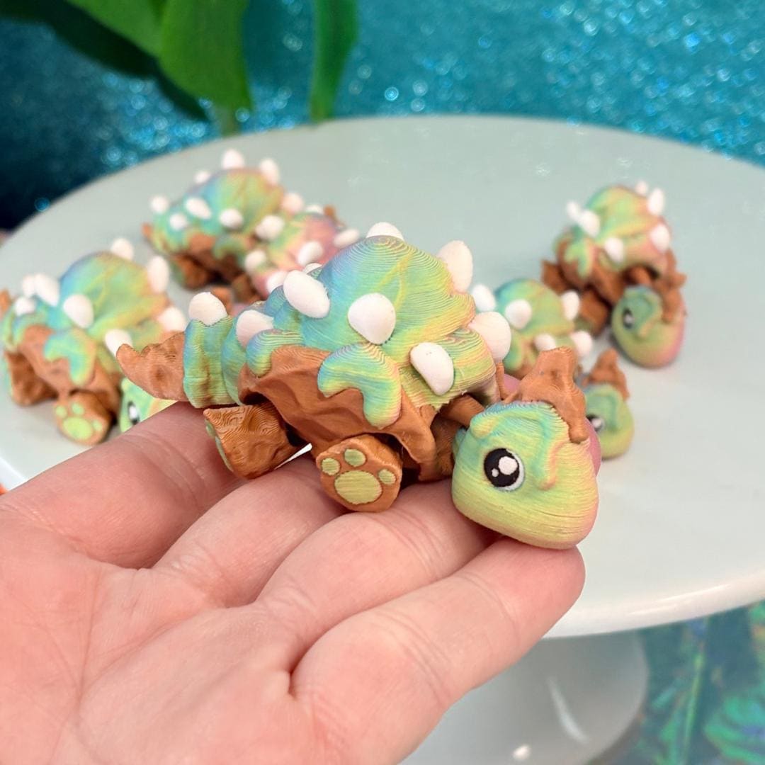Flexi Ice Cream Stegosaurus Fidget Toy