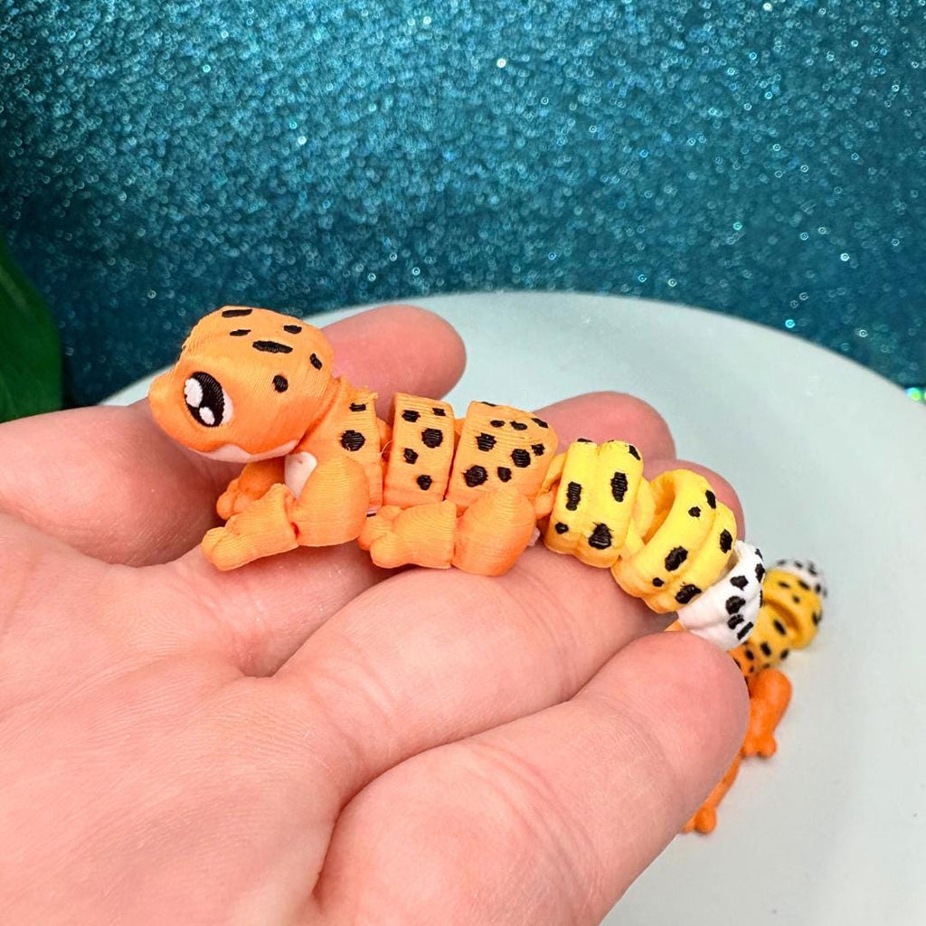 Mini Flexi Leopard Gecko Toy