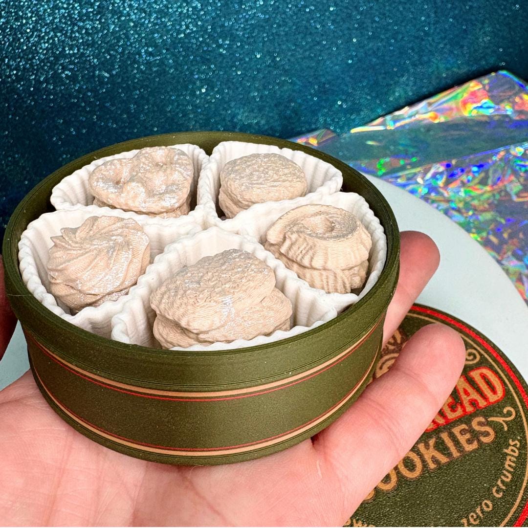 Shortbread Cookie Tin Fidget Clicker