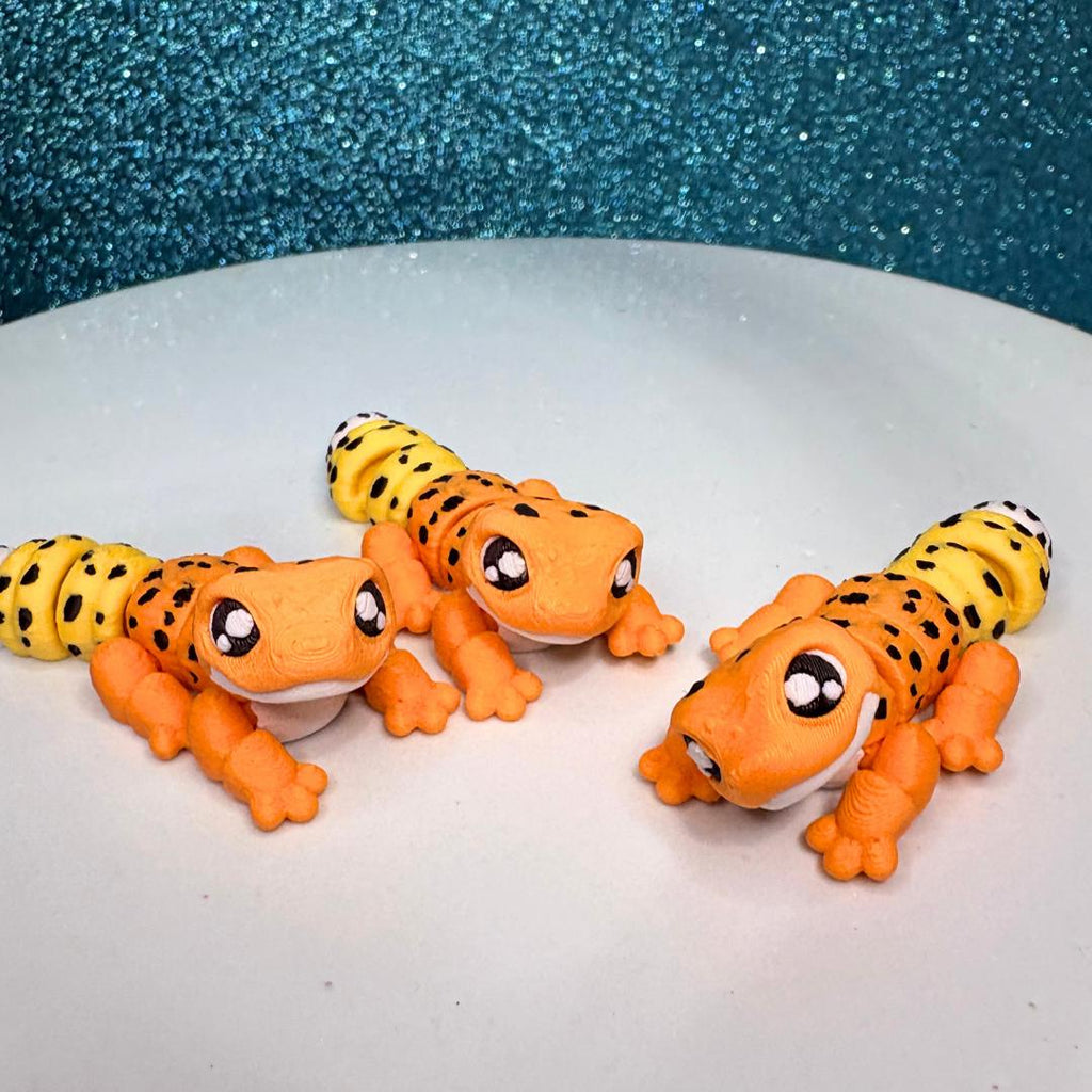 Mini Flexi Leopard Gecko Toy