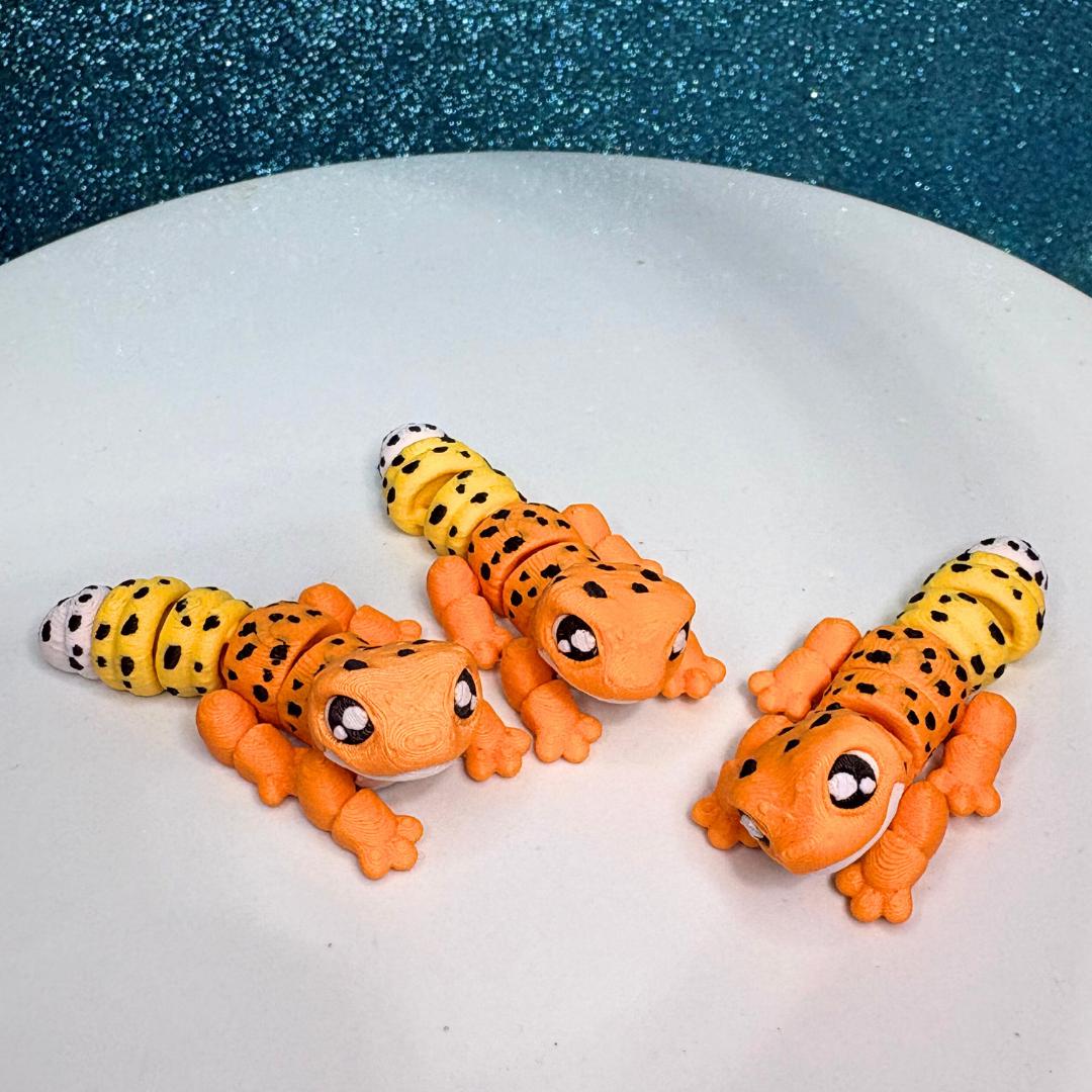Mini Flexi Leopard Gecko Toy