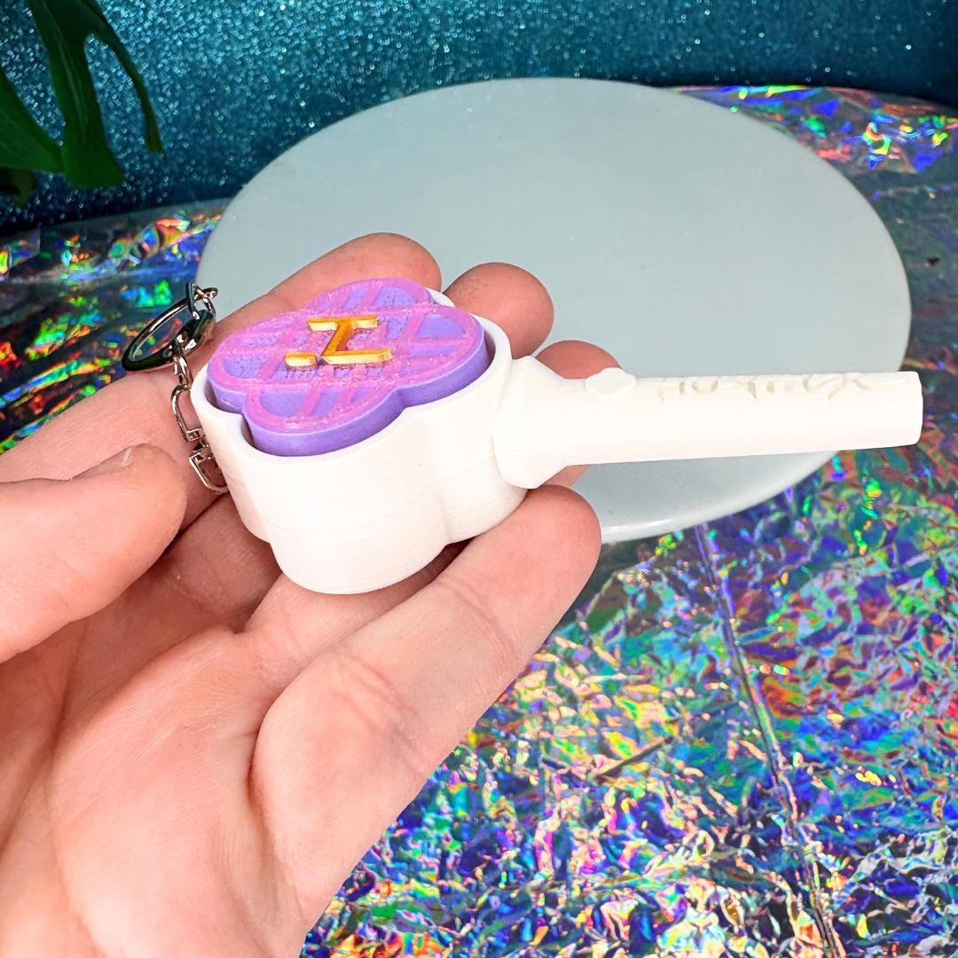 Kpop Huntrix Lightstick Clicker Keychain