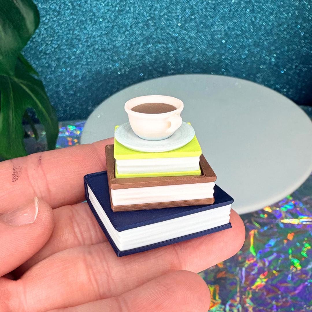 Book Stack Clicker Keychain