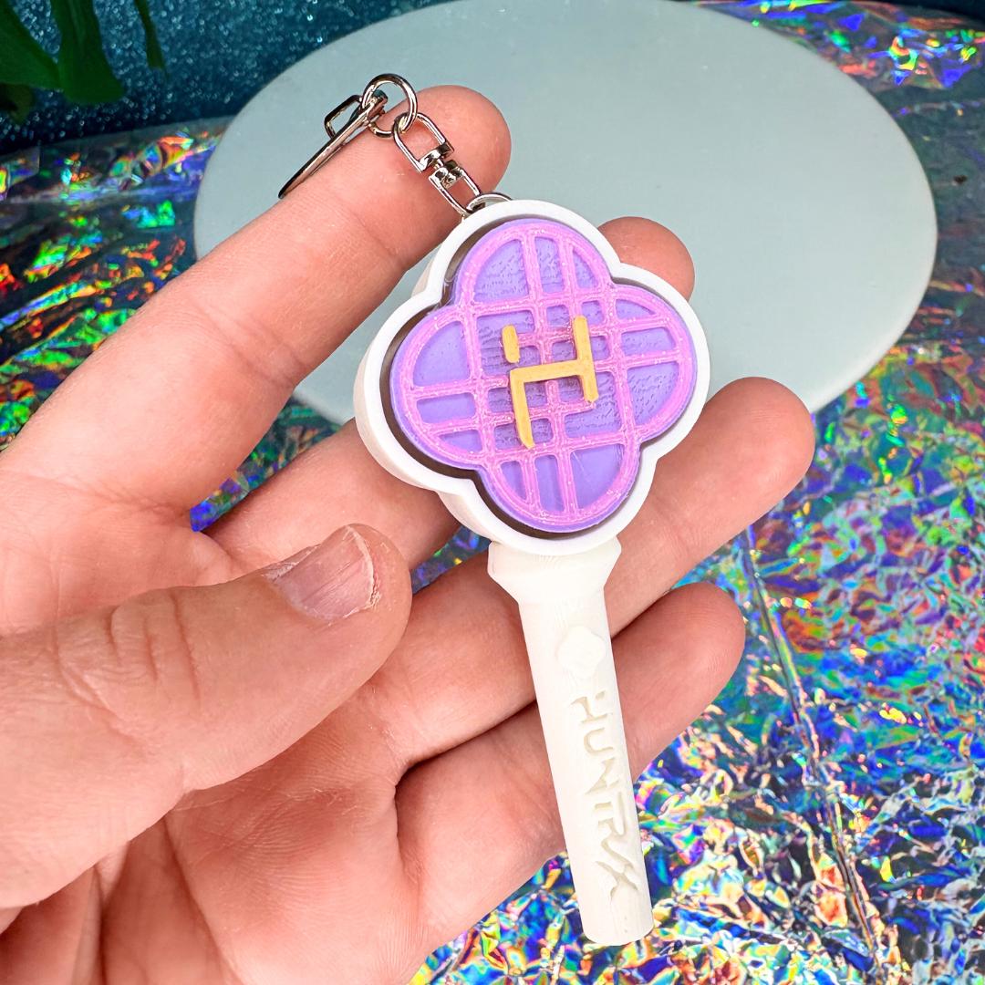 Kpop Huntrix Lightstick Clicker Keychain