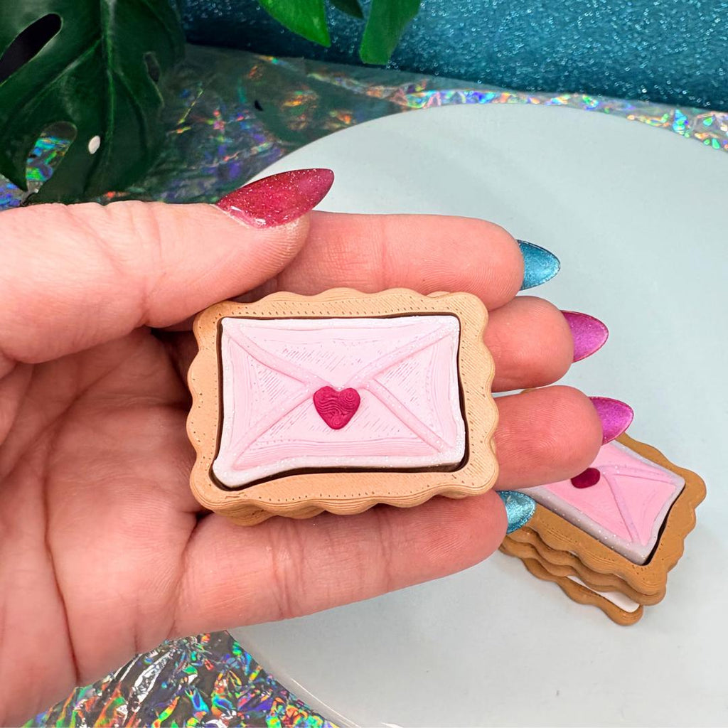 Valentines Letter Cookie Clicker Keychain