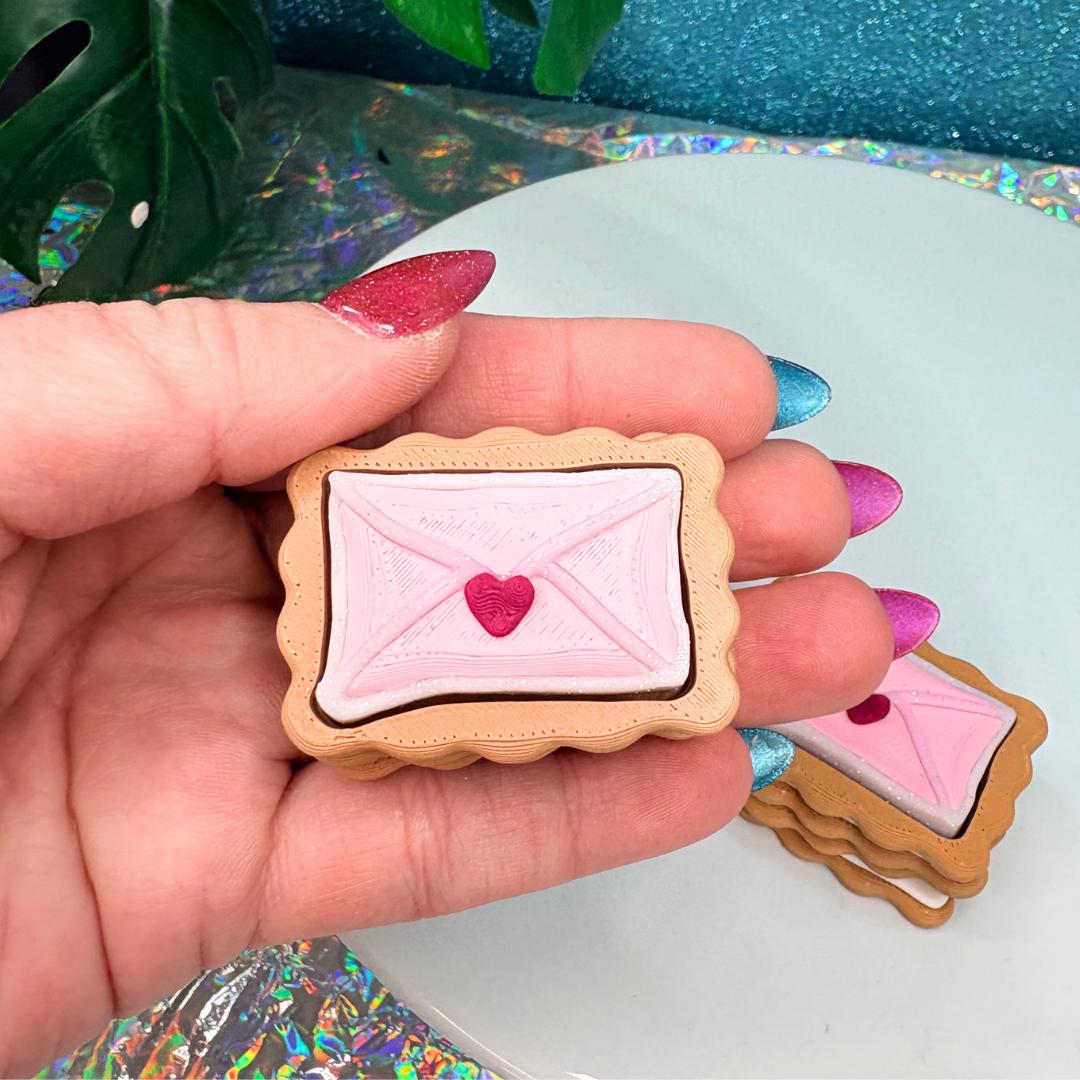 Valentines Letter Cookie Clicker Keychain