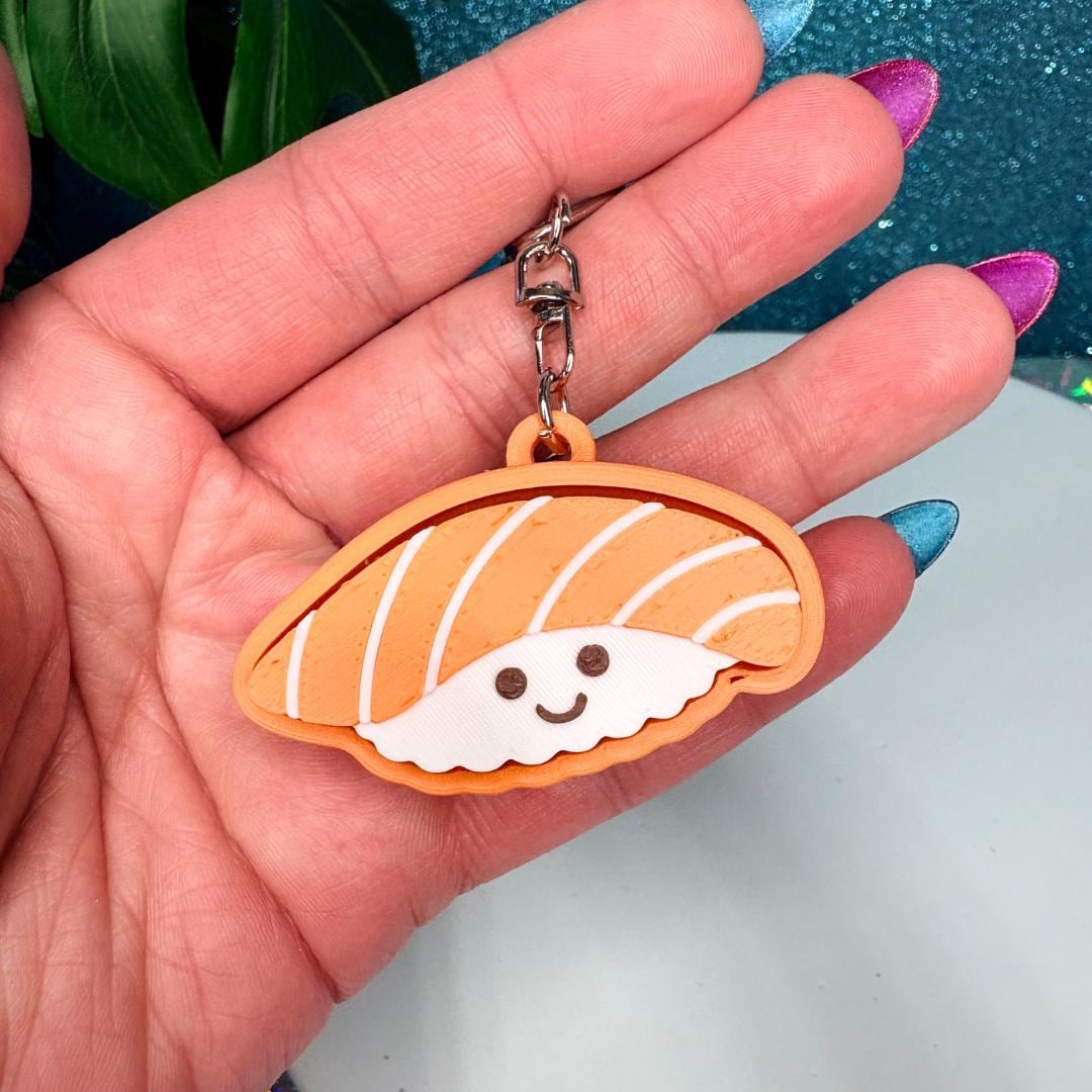 Sushi Nigiri Clicker Keychain