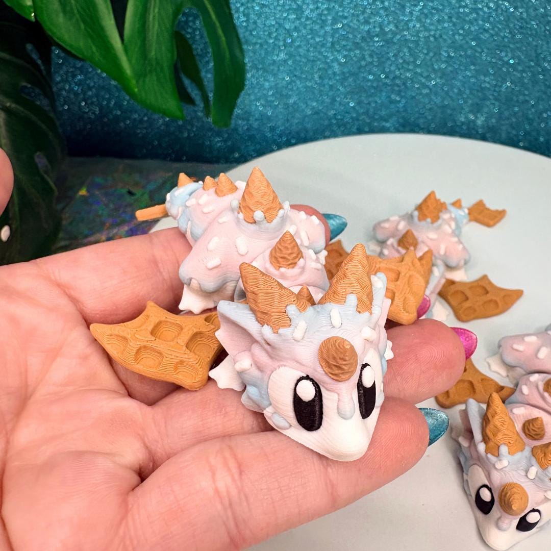 Flexi Ice Cream Dragon Fidget Toy