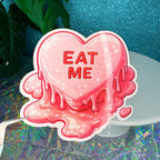 Eat Me Conversation Heart Vinyl Sticker
