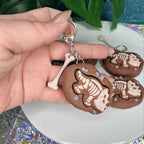 Dino Fossil Fidget Clicker Keychain