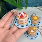 Pancake Stack Fidget Clicker Keychain