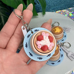 Pancake Stack Fidget Clicker Keychain