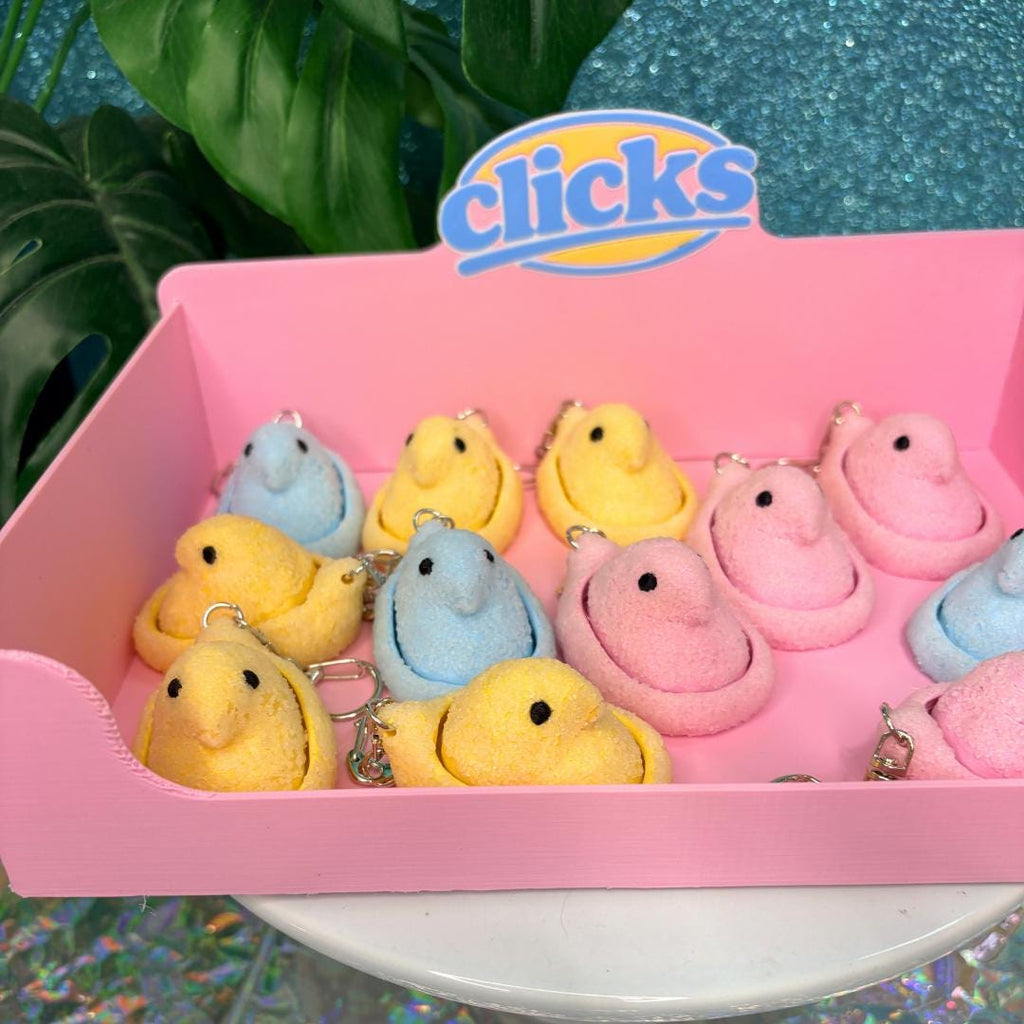 Peep Fidget Clicker Keychain