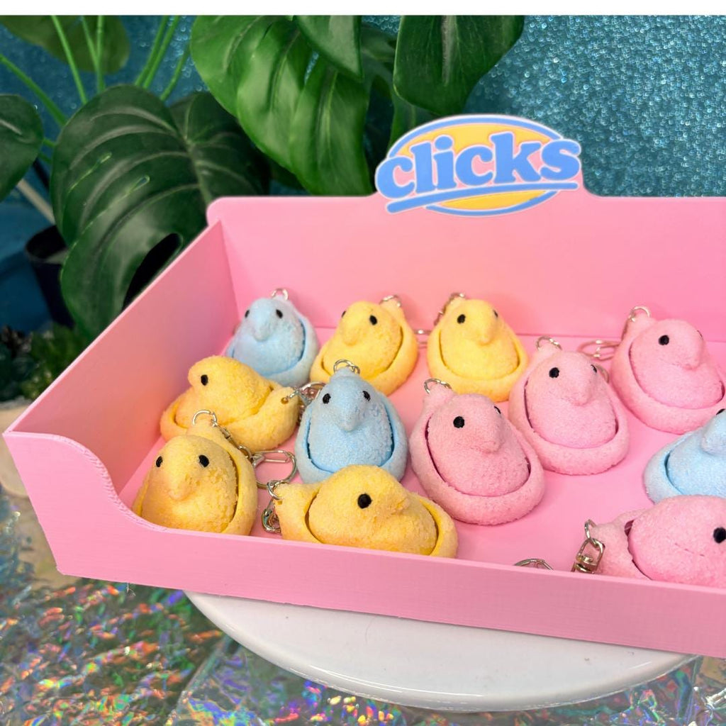 Peep Fidget Clicker Keychain