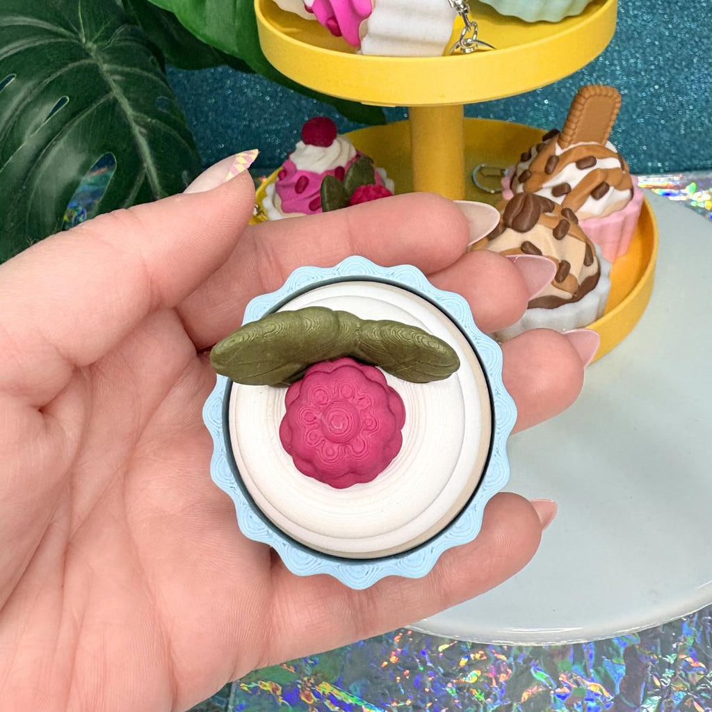 Sweet Cupcake Fidget Clicker Keychain