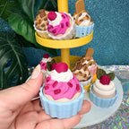 Sweet Cupcake Fidget Clicker Keychain
