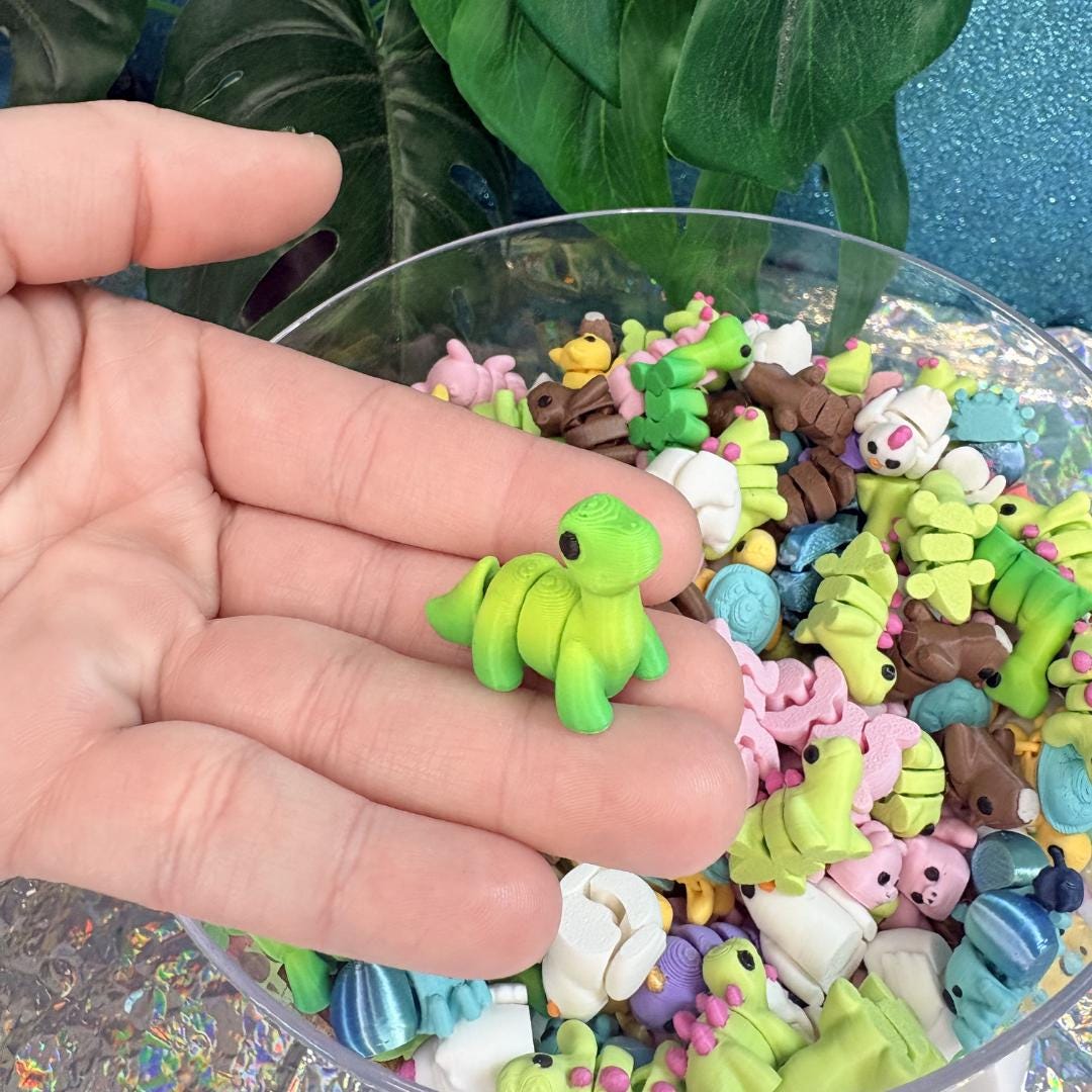 Bulk Mini 3D Printed Flexi Animals