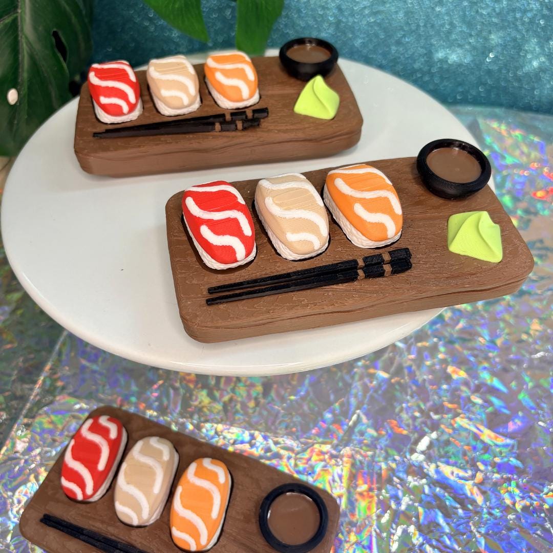 Nigiri Sushi Tray Fidget Clicker