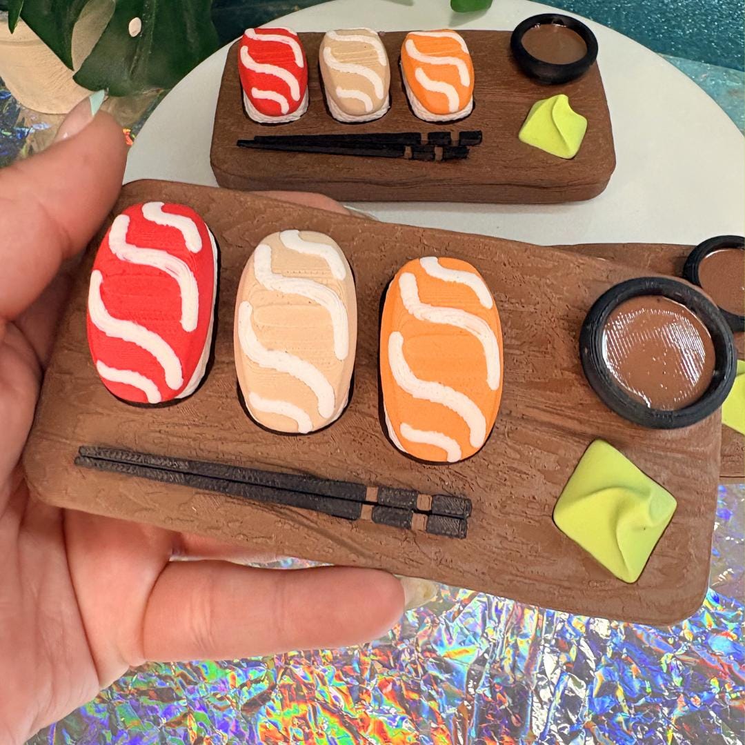 Nigiri Sushi Tray Fidget Clicker
