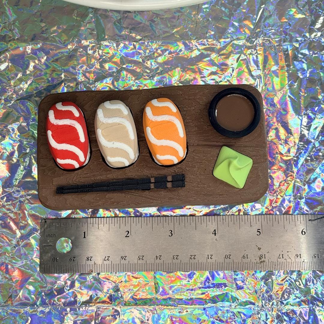 Nigiri Sushi Tray Fidget Clicker
