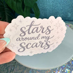 Stars Around My Scars Vinyl Sticker