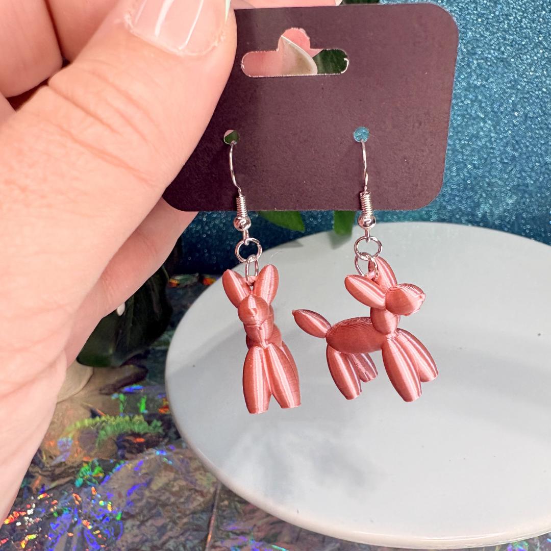 Balloon Animal Dangle Earrings