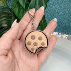 Chocolate Chip Cookie Fidget Clicker Keychain