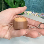 Chocolate Chip Cookie Fidget Clicker Keychain