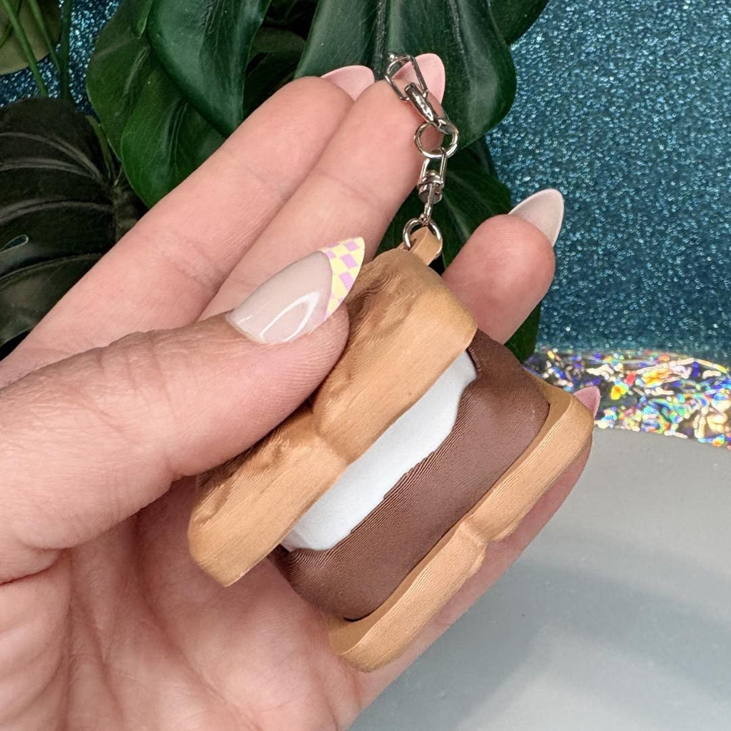 Smores Fidget Clicker Keychain